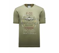 Aeronautica Militare TS2536 F-35 Herren-T-Shirt, T-Shirt, Sweatshirt, grün, 56