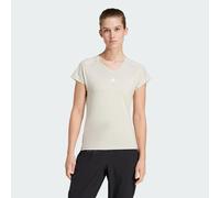 Adidas Damen AEROREADY Train Essentials Minimal Branding V-Neck Tee, Wonder Alumina/White, XS
