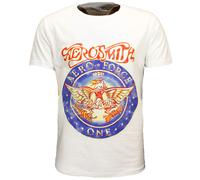 Aerosmith Aero Force Band T-Shirt - Offizielles Merchandise Größe: M Weiß