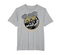 Aerosmith - Flügel Tour '74 T-Shirt, Herren Große Größen, Grau Meliert, 4X Tall