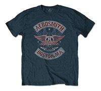 Aerosmith - T-Shirt # M Blue Unisex # Boston Pride