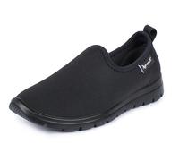 Aerosoft Damen Ballerina Stretch 20 Weite G-H rutschhemmend leicht Soft dehnbar (Schwarz, EU Schuhgrößensystem, Erwachsene, Damen, Numerisch, M, 39)