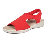 Aerosoft Damen Sandale Stretch 05 leicht druckfrei rundum Stretch Weite G-H (rot, numeric_42)