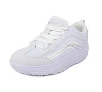Aerosoft Walker Bequemschuhe Damen Herren mit Abrollsohle, Gesundheitsschuh, extra leicht und gelenkschonend, Wechselfußbett (Weiss, EU Schuhgrößensystem, Erwachsene, Herren, Numerisch, M, 43)
