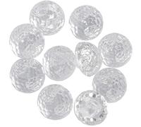 AERZETIX - C65651-10er-Set Nähknöpfe - oval mit schaft Ø12.5x10 mm 20L L20 - farbe transparent - öffnung 3 mm - aus kunststoff - knöpfe zum annähen konfektion kurzwaren nähen kleidung