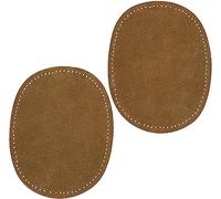 AERZETIX - C67677-2er-Set Patches/Reparaturaufnäher - zum aufnähen - aus samt 130x105 mm - jeans jacke mantel kurzwaren kleidung hose t-shirts shorts - farbe braun