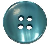 AERZETIX - C74034-10er-Set Nähknöpfe Ø15x3 mm mit 4 Löchern 24L L24 - Farbe türkis - aus kunststoff - Öffnung 1.8 mm - hobby kurzwaren nähen kleidung dekoration