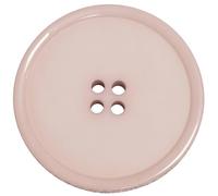 AERZETIX - C74081 - Set mit 10 runden Nähknöpfen Ø25x3 mm mit 4 Löchern L40 40L mit Rand - Kunststoff - rosa Farbe - Öffnungsdurchmesser 1,5 mm - kurzwaren nähen kleidung dekoration