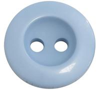 AERZETIX - C74088-10er-Set Nähknöpfe rund ∅15x3 mm mit 2 Löchern 24L L24 - Farbe blau - aus Kunststoff - Öffnung 2 mm - kurzwaren nähen kleidung dekoration