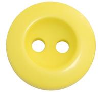 AERZETIX - C74092-10er-Set Nähknöpfe rund ∅15x3 mm mit 2 Löchern 24L L24 - Farbe gelb - aus Kunststoff - Öffnung 2 mm - kurzwaren nähen kleidung dekoration