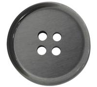 AERZETIX - C74156-10er-Pack runde Nähknöpfe Ø20x2.8 mm mit 4 Löchern 32L L32 mit Rand - schwarz gefärbt - aus Kunststoff - Öffnung 2 mm - fashion kurzwaren nähen kleidung dekoration