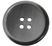 AERZETIX - C74162-10er-Pack runde Nähknöpfe Ø25x3 mm mit 4 Löchern 40L L40 mit Rand - schwarz gefärbt - aus Kunststoff - Öffnung 2 mm - fashion kurzwaren nähen kleidung dekoration