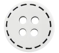 AERZETIX - C74302-10er-Set runde Nähknöpfe Ø11.5x2.8 mm 18L L18 mit 4 Löchern - Farbe weiß, blau - Öffnung 1.8 mm - aus kunststoff - kurzwaren, nähen