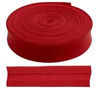 AERZETIX - C77279 - Band, gefaltetes Schrägband, Zierstreifen 9 Meter x 18 mm - aus Baumwolle - Farbe rot