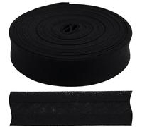 AERZETIX - C77281 - Band, gefaltetes Schrägband, Zierstreifen 9 Meter x 18 mm - aus baumwolle - farbe schwarz