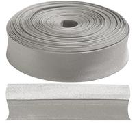 AERZETIX - C77294 - Gefaltetes schrägband 9 Meter x 15mm - aus Polyester - Farbe hellgrau