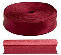 AERZETIX - C77302 - Gefaltetes schrägband 9 Meter x 15mm - aus Polyester - Farbe Himbeerrot