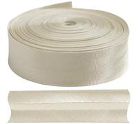 AERZETIX - C77347 - Gefaltetes schrägband 9 Meter x 18mm - aus Polyester - Farbe sandgelb