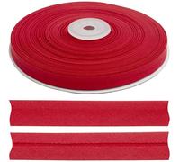 AERZETIX - C77404 - Rolle gefaltetes Schrägband zum Nähen 25 Meter x 10 mm - 20% Baumwolle und 80% Polyester - Farbe Rot