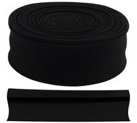 AERZETIX - C77477 - Band, Schrägband, gefaltet Naht 4.5 Meter x 25 mm - 20% Baumwolle und 80% Polyester - Farbe Schwarz