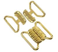 AERZETIX - Set mit 8 Druckknöpfen für Badeanzug-Top | 17 mm Bandführung | aus goldfarbenem Metall