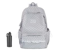 Aesthetic Backpacks for School - Adjustable Straps Stylish Zipper Bag