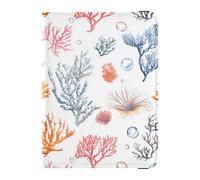 Aesthetic Corals White Passport and Impfpass Wallet Combo Passport Case Travel Documents Wallet Passport Holder Case for Women and Men Waterproof