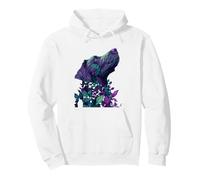Aesthetic Dog Floral Cute Animal Women Girls Pullover Hoodie