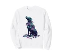 Aesthetic Dog Floral Cute Animal Women Girls Sweatshirt
