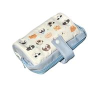 Aesthetic Pencil Case, Cute Pencil Bag, Pastel Pen Case Big, Multi-Functional Zipper Closure, Stationery Organizer For Boys Middle School Teens Girls Adults Elementary Kids, 8.66x4.72x3.94 Inches