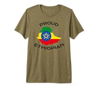 Äthiopien-Flagge, patriotisch, Herren, Damen, Kinder, stolz, äthiopisch Premium T-Shirt