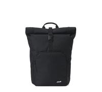 AEVOR Rolltop Medium, Rucksack für Damen und Herren, Handgepäck, 26-30L Volumen, 16" Laptopfach, Frontfach, ergonomisch gepolstert, leicht, Alltag, Beruf, Schule, Tagesrucksack, Black Eclipse, Schwarz