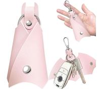 AFCJLTO 1 Stück Batman SchlüSselanhänger, Schlüsseletui Herren aus PU, Batman Schlüssel Organizer, Schlüsselbund mit Keyholder, Fledermaus Key Organizer,Auto Leder Schlüsseletui Key Organizer,rosa