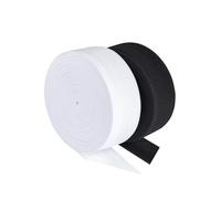 AFEUZHE 2 Stück Gummiband 10 Meter 15mm 25mm 40mm 50 mm Breit Elastic Band Weis Schwarz (40MM)