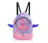 AffeGifts Schwimmtasche kinder mit nassfach,schwimmrucksack Trocken-Nass Trennung sporttasche schwimmen kinder Mit Reißverschluss Taschen Schuhfach Sport Gym PE schwimmbeutel wasserdicht für Jungen