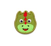 Affenzahn Klett-Badge Drache, Patch grün/rot