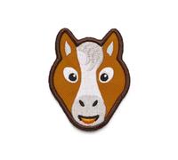 Affenzahn Klett-Badge Pferd, Patch braun