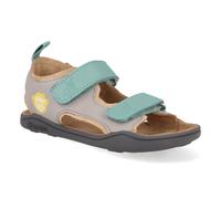 Affenzahn Barfuß Kindersandalen - Leather Airy Rhino grau-grün 32