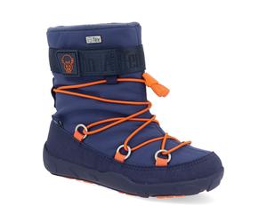 Affenzahn Barfuß Kinderschneestiefel - Snowy Witty Snowboot Vegan Elephant blau 29