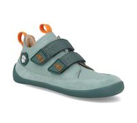 Affenzahn Halbschuh Leder Buddy mit Klettverschlüssen, Atmungsaktiv, Reflektierend, Leicht in Größe 21-35 Hase - Mint