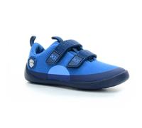 Affenzahn Barfußschuh Baumwolle Lucky Klettverschluss Vegan rutschfest Flexibel für den Sommer in Größe 21-35 Bär - Blau
