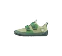 Affenzahn Barfußschuh Baumwolle Lucky Klettverschluss Vegan rutschfest Flexibel Reflektierend für den Sommer in Größe 21-32 Frosch - Grün