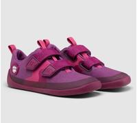 Affenzahn Barfußschuh Baumwolle Lucky Klettverschluss Vegan rutschfest Flexibel für den Sommer in Größe 21-35 Vogel - Beere, 24