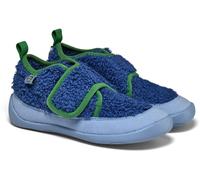 Affenzahn Barfußschuh Hausschuh Vegan Fleecy Paradiesvogel blau - Größe 21 Kinder