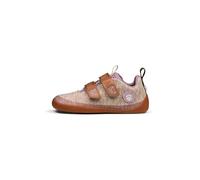 Affenzahn Barfußschuh Knit Happy mit Klettverschluss, Vegan, rutschfest, Flexibel, Reflektierend, besonders leicht in Größe 21-32 Katze - Rosa