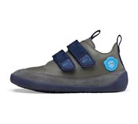 Affenzahn Halbschuh Leder Buddy mit Klettverschlüssen, Atmungsaktiv, Reflektierend, Leicht in Größe 21-35 Bär - Grau