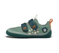 Affenzahn Halbschuh Baumwolle Lucky Klettverschluss Vegan rutschfest Flexibel für den Sommer in Größe 21-35 Hase - Mint