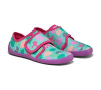 Affenzahn - Kid's Hausschuh Baumwolle Movy - Hüttenschuhe, Gr. 22, bunt (Owl/Turquoise)