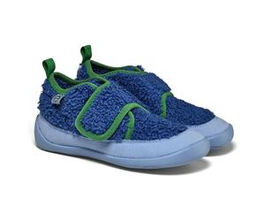 Affenzahn - Kid's Hausschuh Vegan Fleecy - Hüttenschuhe, Gr. 28, blau (BirdofParadise/Blue)