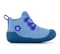 Affenzahn - Kid's Lauflerner Leder Starty - Barfußschuhe, Gr. 25, blau (Shark/Blue)